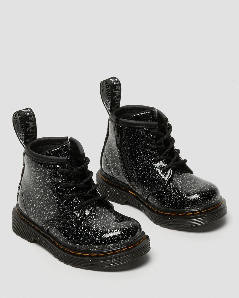 Dr Martens Infant 1460 Glitter Ankle Fritidsstøvler Barn Svarte | Norge 163YXF